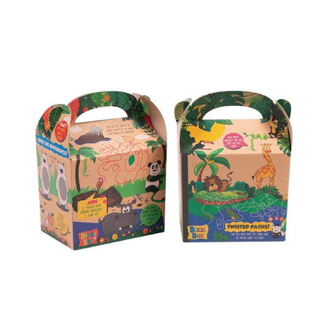 Crafti's Kids Recycled Kraft Bizzi Meal Boxes Safari and Zoo (Pack of 200)