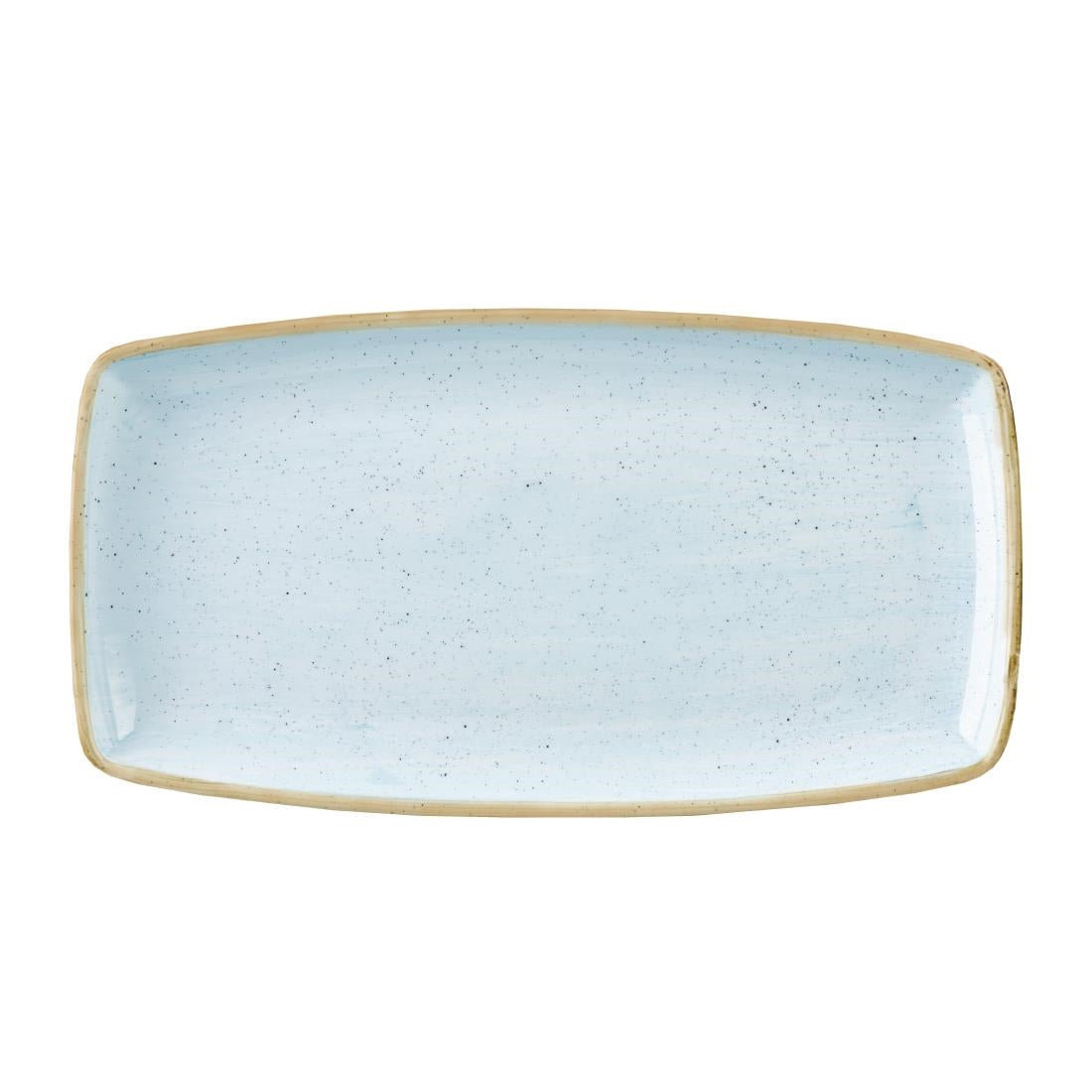 Churchill Stonecast Rectangular Plate Duck Egg Blue 210mm (6 Pack)