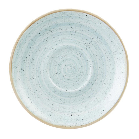 Churchill Stonecast Round Cappuccino Saucers Duck Egg Blue 185mm