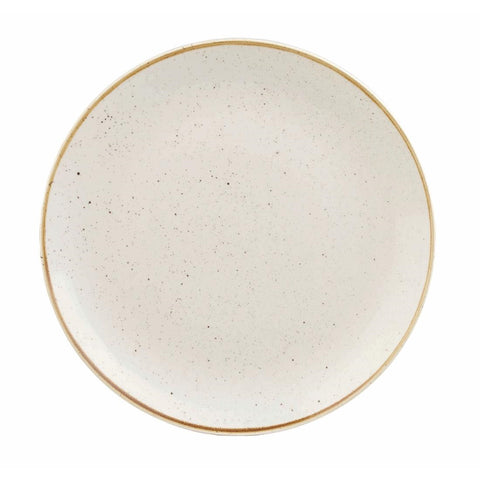 Churchill Stonecast Round Coupe Plate Barley White 260mm