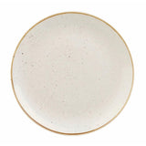 Churchill Stonecast Round Coupe Plate Barley White 200mm