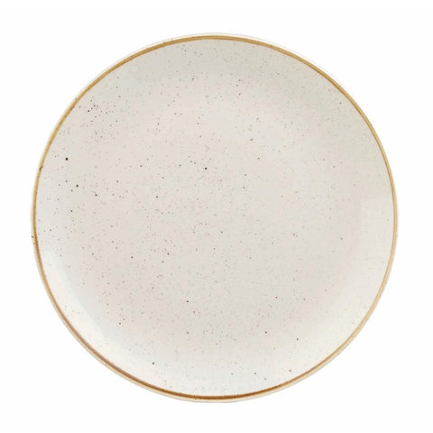 Churchill Stonecast Round Coupe Plate Barley White 200mm