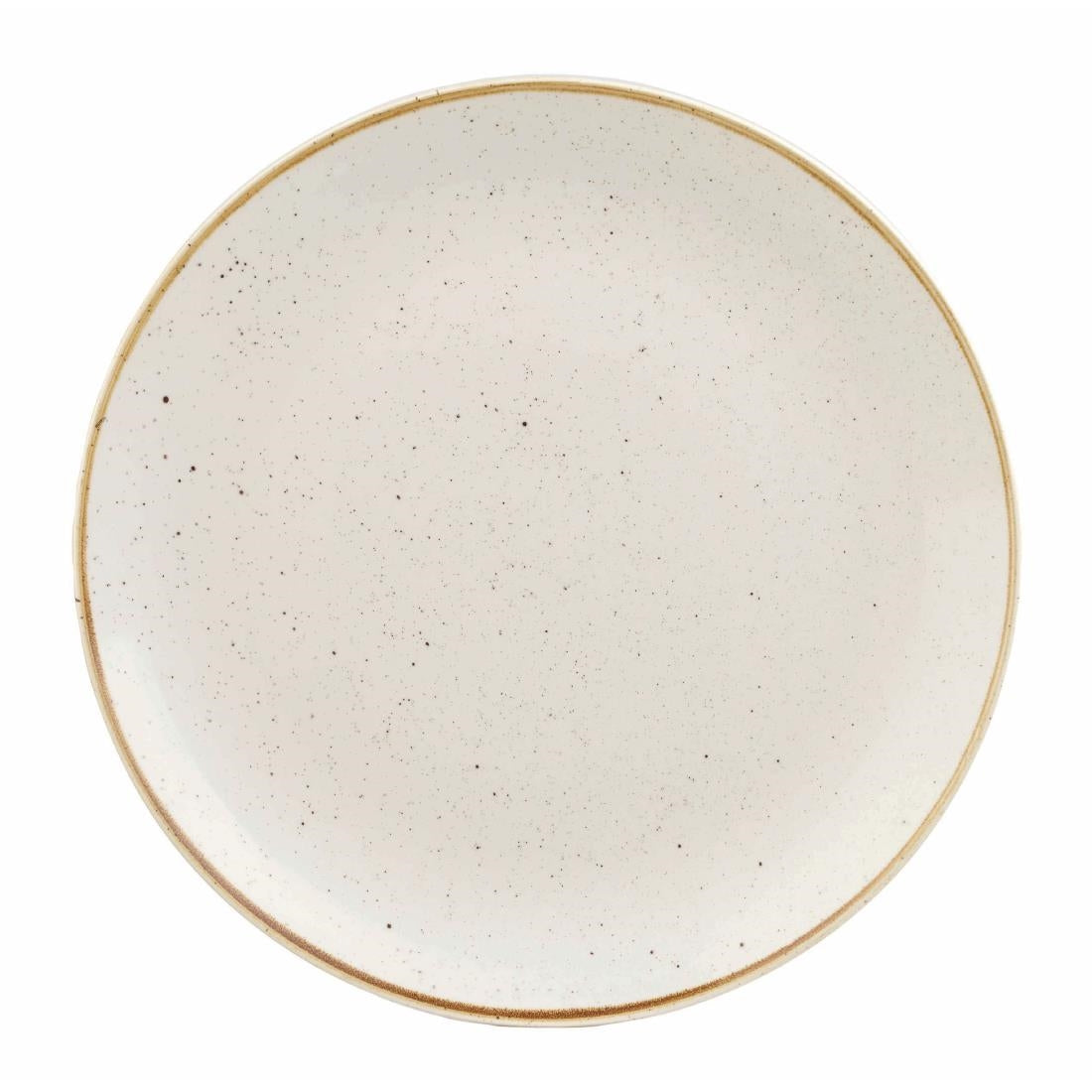 Churchill Stonecast Round Coupe Plate Barley White 185mm (12 Pack)
