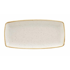 Churchill Stonecast Rectangular Plate Barley White 295 x 150mm