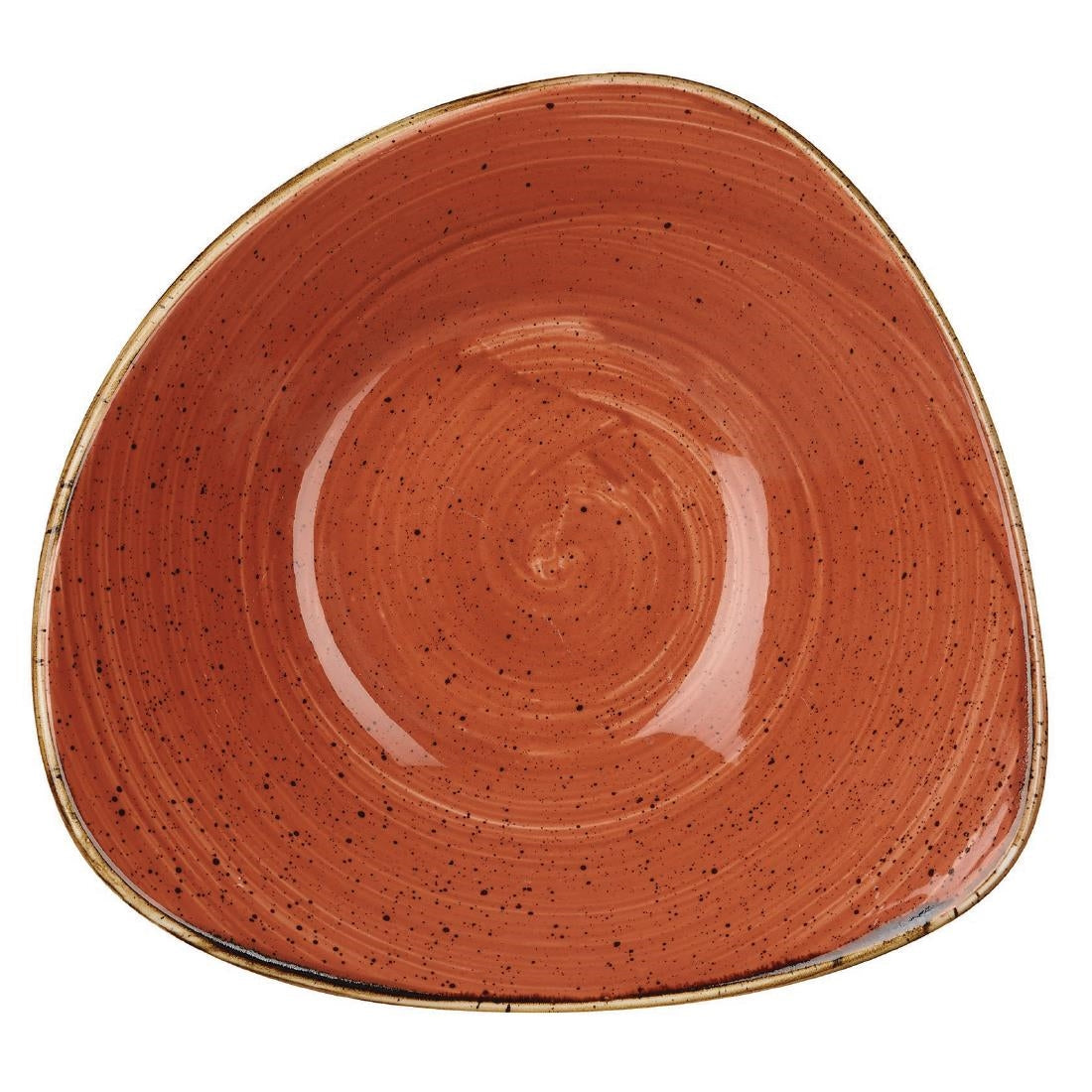 Churchill Stonecast Round Bowl Spiced Orange 265mm (Pack of 12)