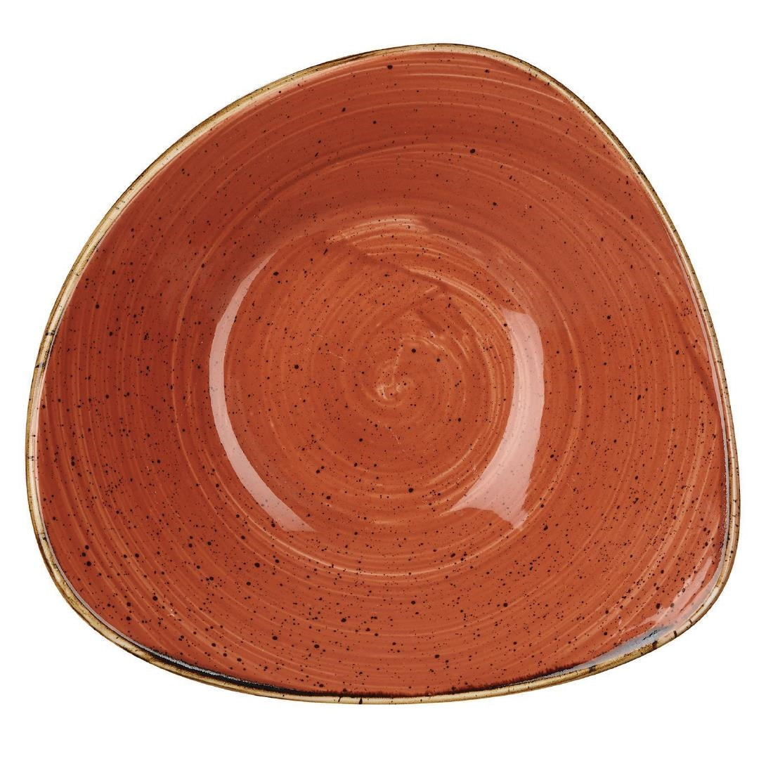 Churchill Stonecast Round Bowl Spiced Orange 200mm (Pack of 12)