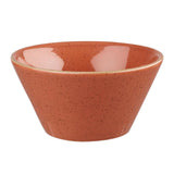 Churchill Stonecast Round Bowl Spiced Orange 295mm