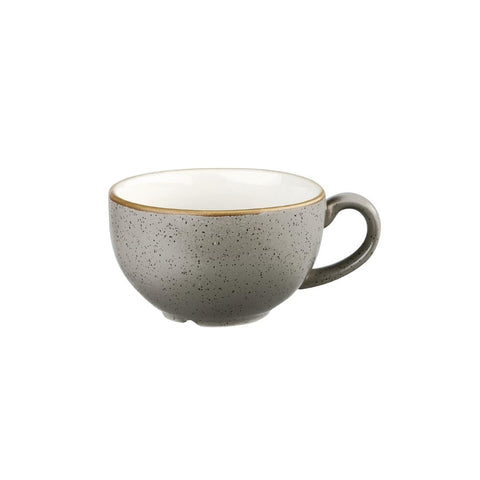 Churchill Stonecast Cappuccino Cup Peppercorn Grey 12oz