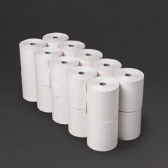 Olympia Non-Thermal 2ply White and Pink Till Roll 76 x 71mm (20 Pack)
