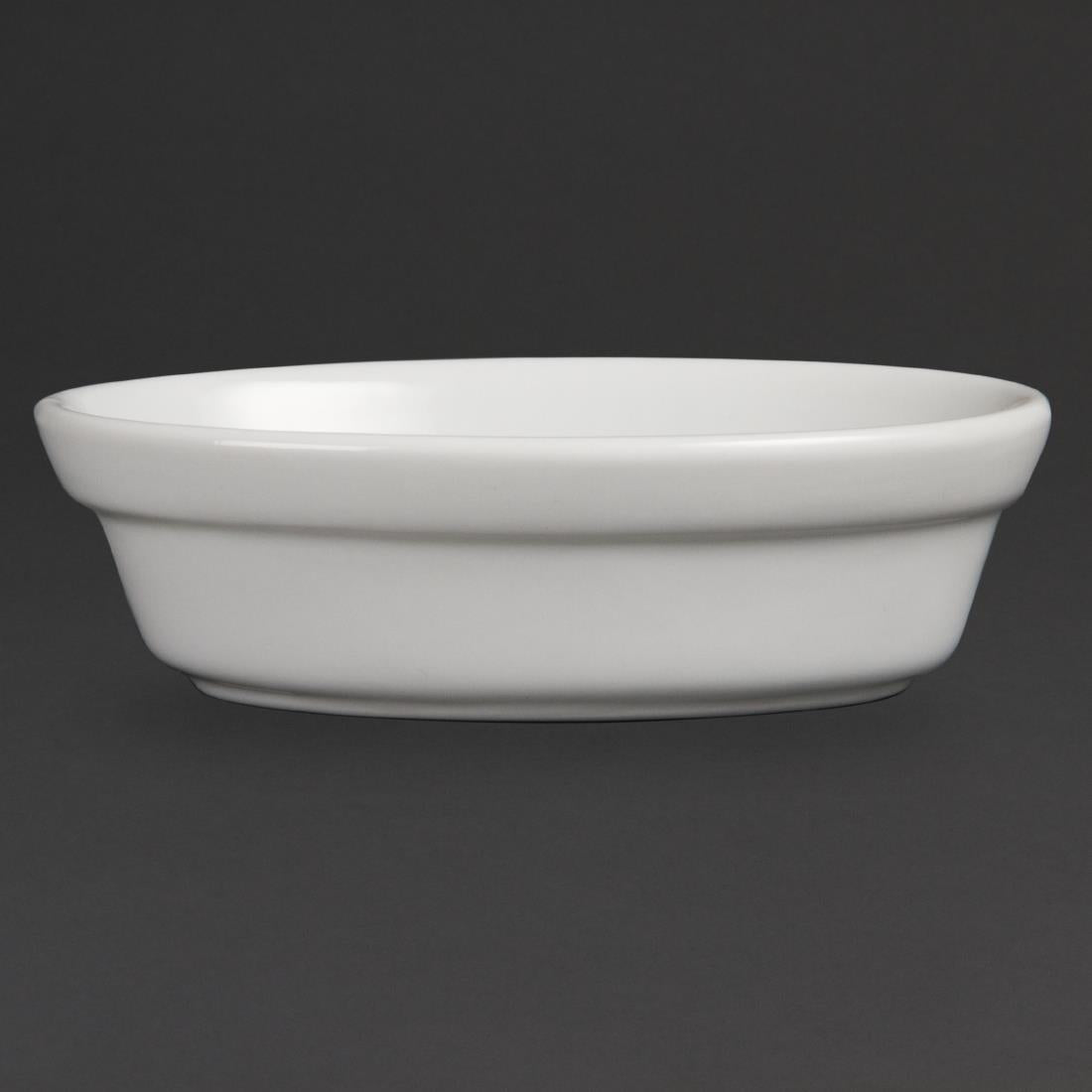 Olympia Whiteware Oval Pie Bowls 145mm (Pack of 6)