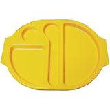 Olympia Kristallon Small Polypropylene Compartment Food Trays Yellow 321mm