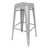 Bolero Bistro Galvanised Steel High Stool (Pack of 4)