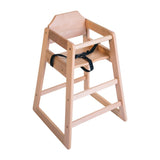 Bolero Wooden Highchair Natural Finish