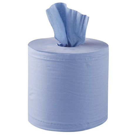 Jantex Centrefeed Blue Rolls 2-Ply 120m (Pack of 6)