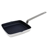 Vogue Square Non Stick Teflon Ribbed Skillet Pan 240mm