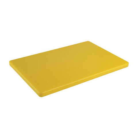 Hygiplas Extra Thick Low Density Yellow Chopping Board Standard