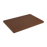 Hygiplas Extra Thick Low Density Brown Chopping Board Standard