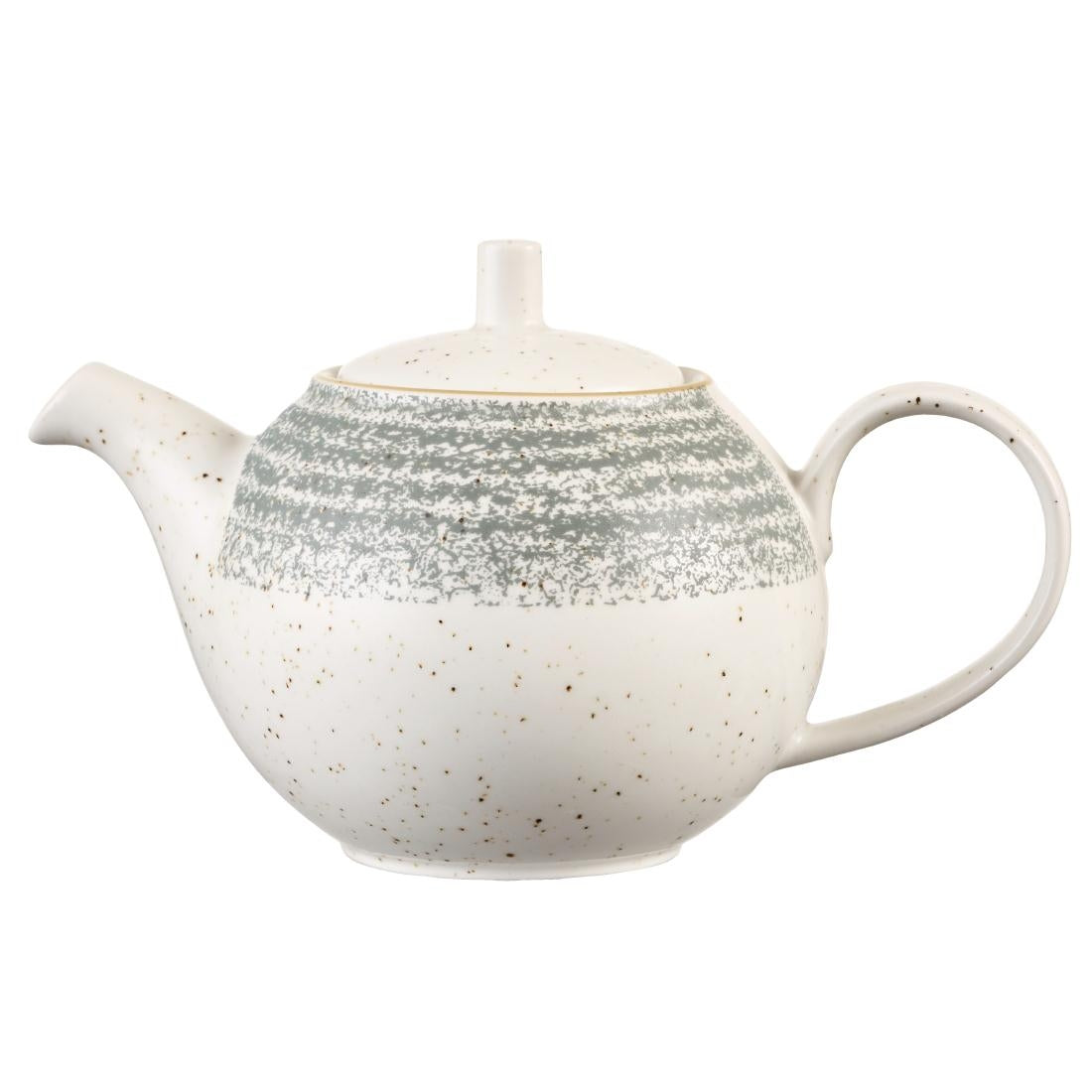 Churchill Studio Prints Homespun Stone Grey Teapot 426ml (4 Pack)