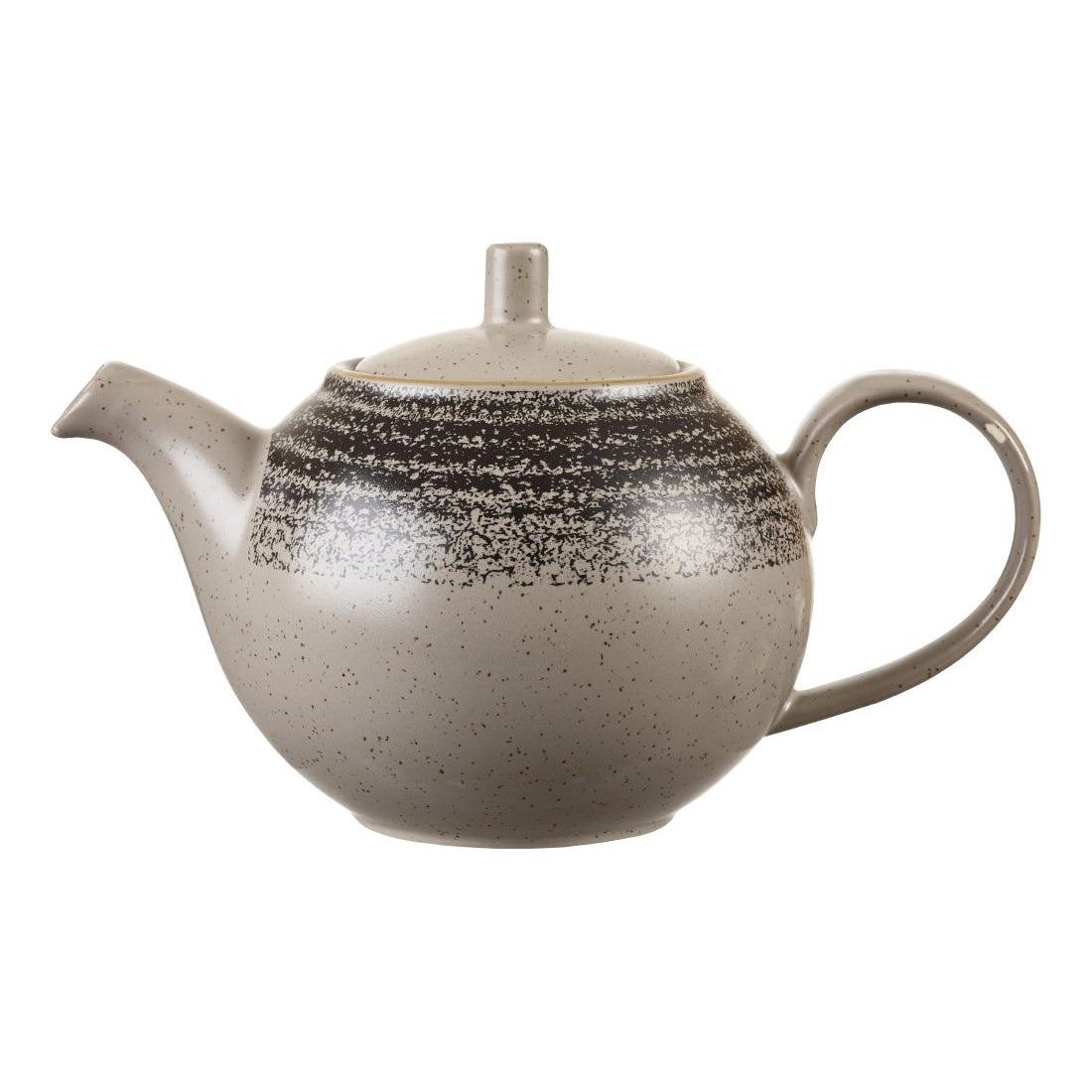 Churchill Studio Prints Homespun Charcoal Black Teapot 426ml (4 Pack)