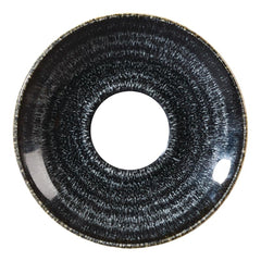 Churchill Studio Prints Homespun Charcoal Black Espresso Saucers 118mm