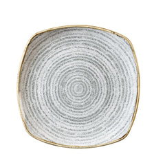 Churchill Studio Prints Homespun Stone Grey Square Plates 215mm