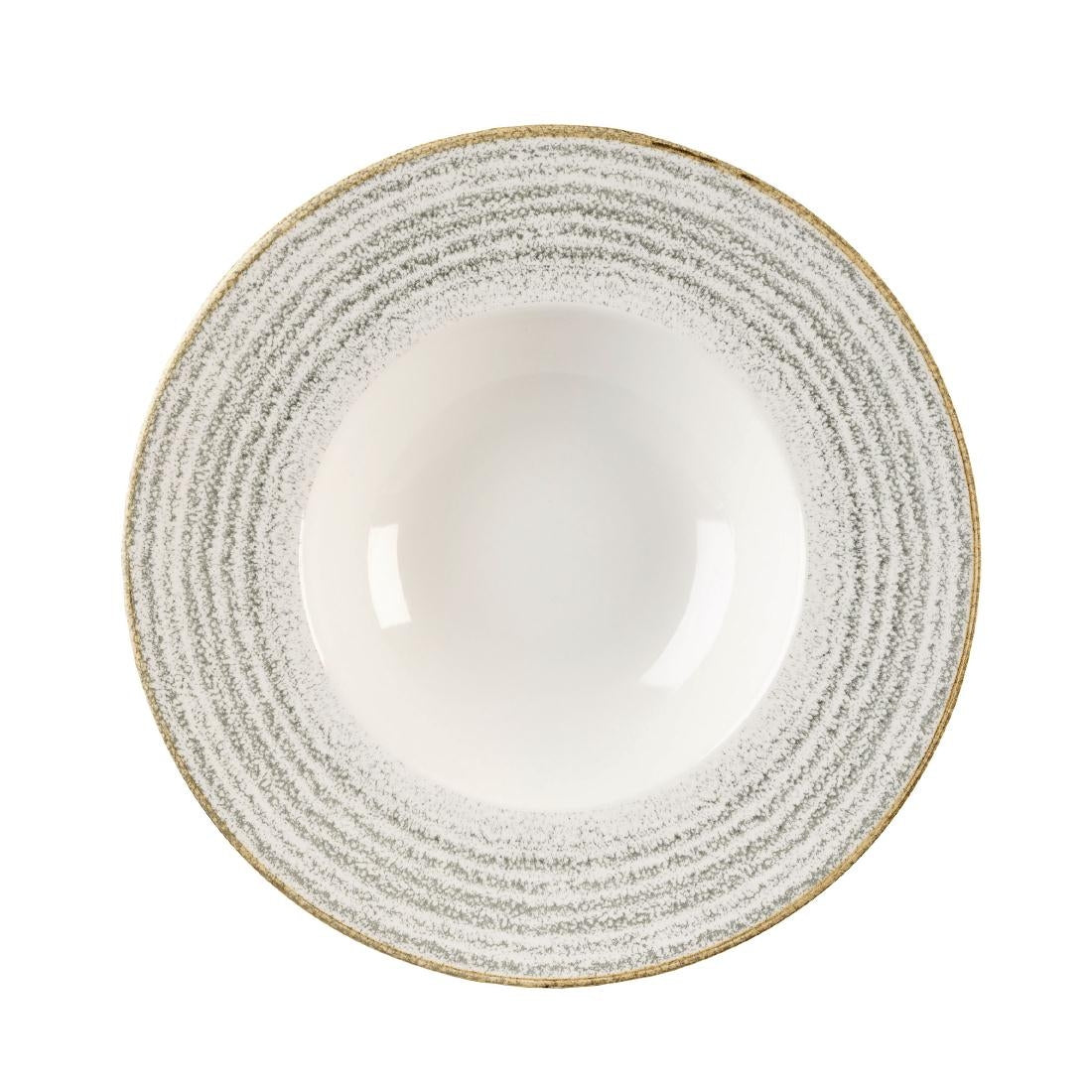 Churchill Studio Prints Homespun Stone Grey Wide Rim Bowls 240mm (12 Pack)