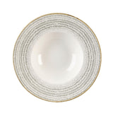 Churchill Studio Prints Homespun Stone Grey Wide Rim Bowls 240mm (12 Pack)