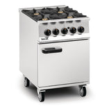 Lincat Opus 800 Natural Gas 4 Burner Range with Right Hand Door OG8001/N/RHD