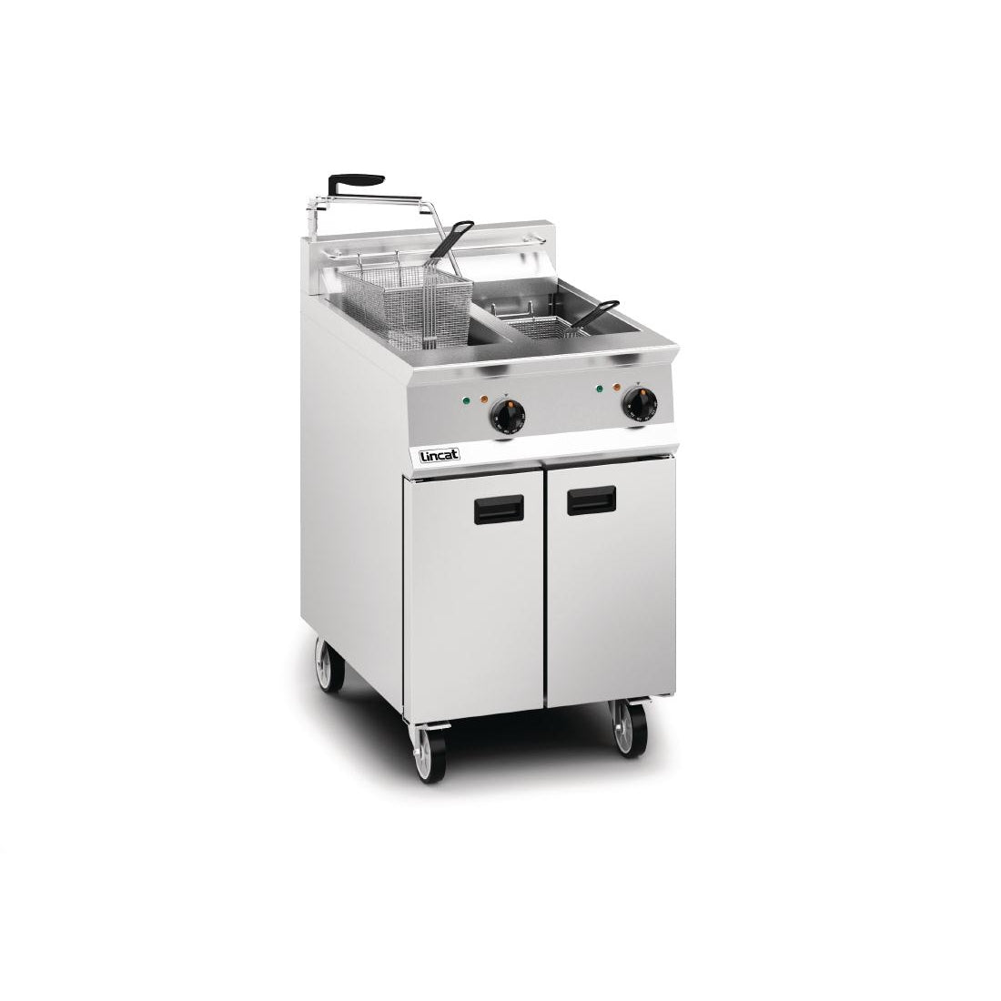 Lincat Opus 800 Twin Tank Twin Basket Free Standing Electric Filtration Fryer OE8113/OP
