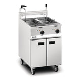 Lincat Opus 800 Twin Tank Twin Basket Free Standing Electric Filtration Fryer OE8113/OP2