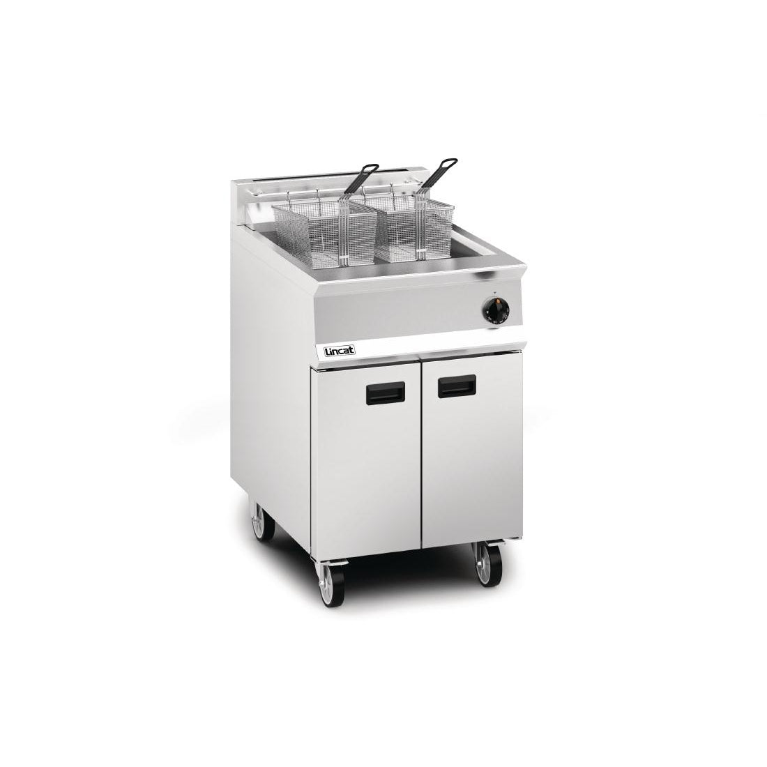 Lincat Opus 800 Single Tank Twin Basket Free Standing Propane Gas Fryer 600mm OG8107