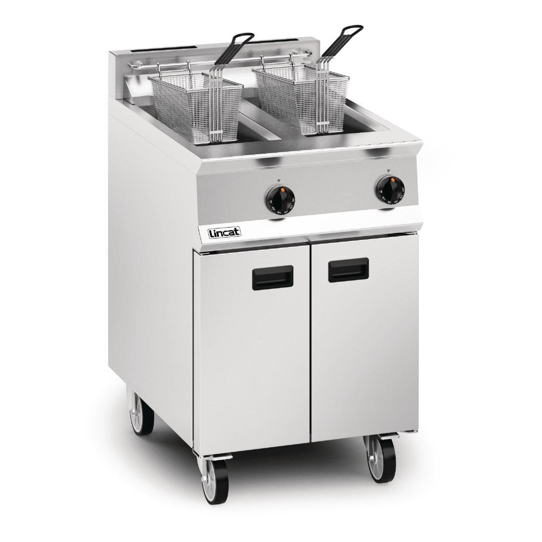 Lincat Opus 800 Twin Tank Twin Basket Free Standing Propane Gas Fryer OG8111