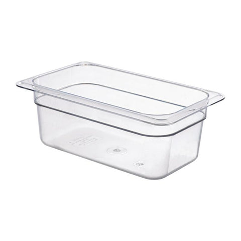 Cambro Polycarbonate 1/4 Gastronorm Pan 100mm