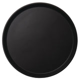 Cambro Camtread Fibreglass Round Non-Slip Tray Black 280mm