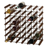 Wine Rack Dark Wood 42 Bottle