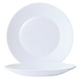 Arcoroc Opal Restaurant Wide Rim Plates 235mm