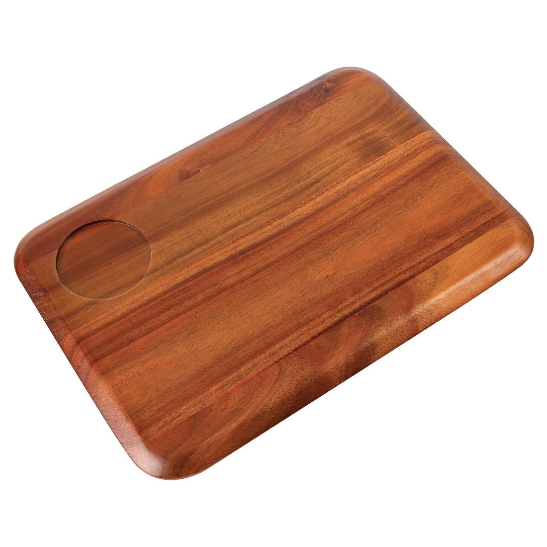 Olympia Rounded Acacia Wooden Serving Board