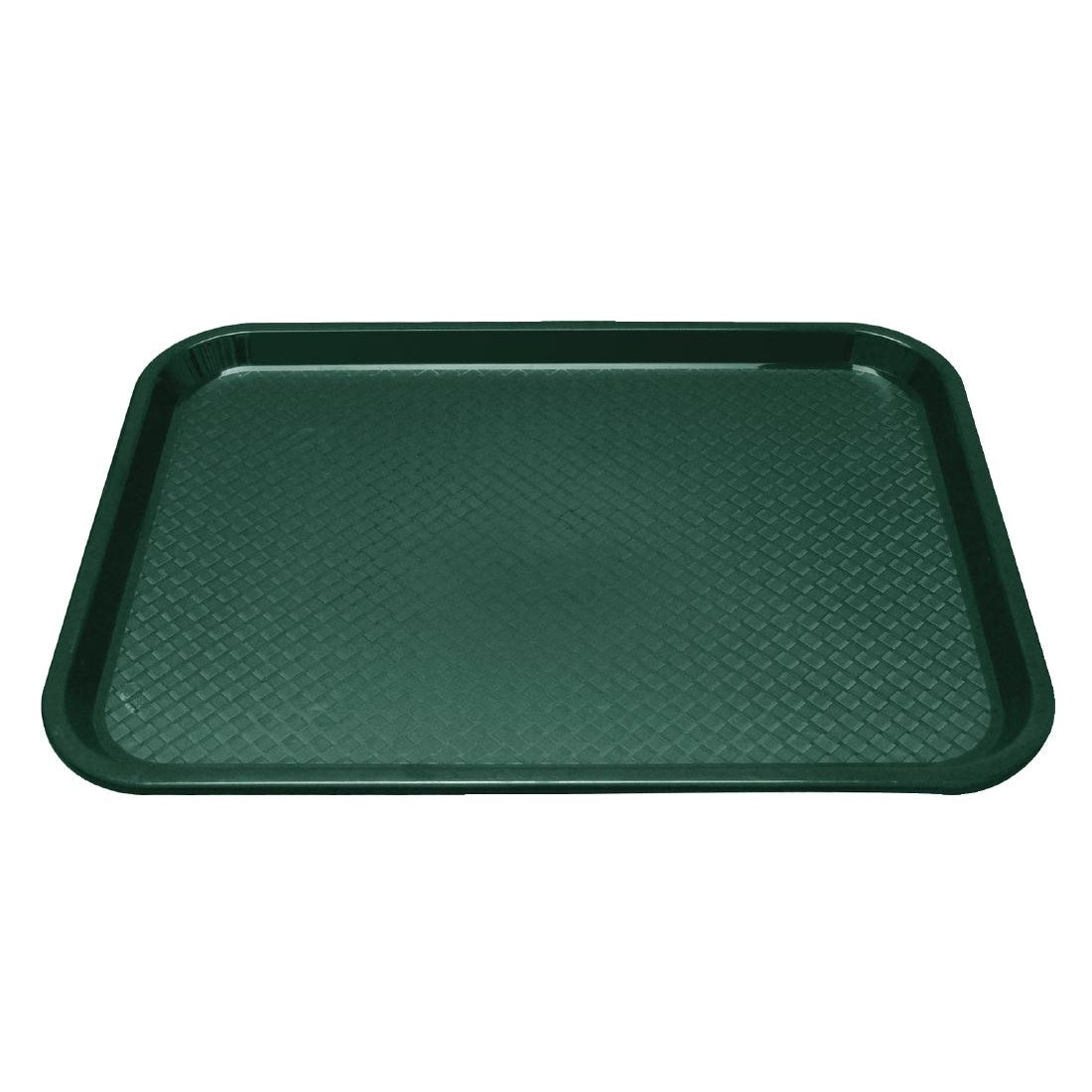 Olympia Kristallon Small Polypropylene Fast Food Tray Green 345mm