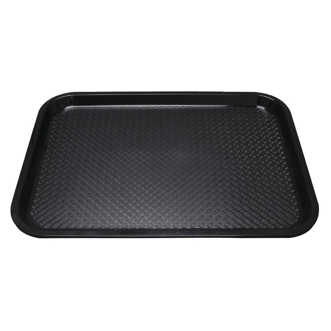 Olympia Kristallon Polypropylene Fast Food Tray Black Small 345mm