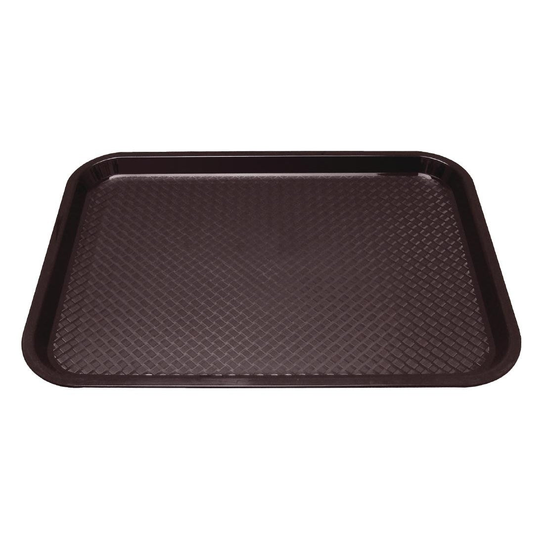 Olympia Kristallon Small Polypropylene Fast Food Tray Brown 345mm