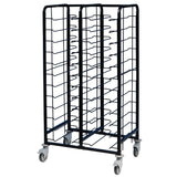 EAIS Powder Coated Enamel Clearing Trolley 24 Shelves