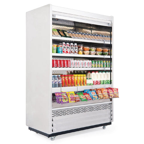 Williams Gem 1250mm Slimline Multideck White with Security Shutter R125-WCS