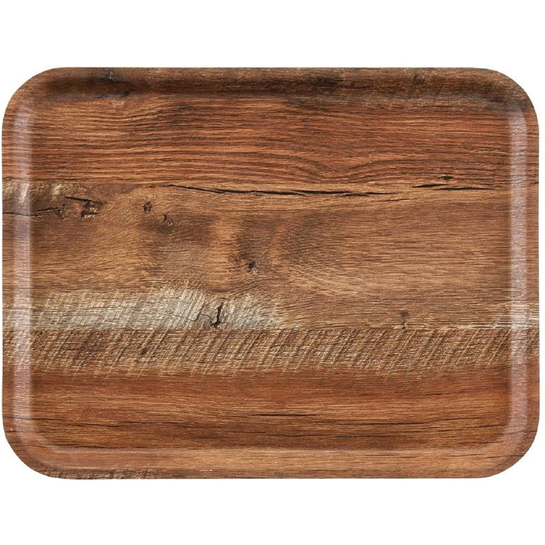 Cambro Madeira Laminate Canteen Tray Brown Oak 430mm