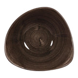 Churchill Stonecast Patina Triangular Bowls Black 235mm (12 Pack)