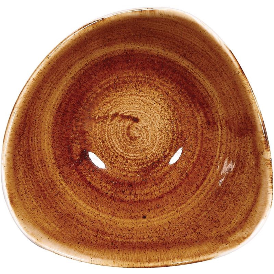 Churchill Stonecast Patina Triangular Bowls Vintage Copper 153mm (12 Pack)