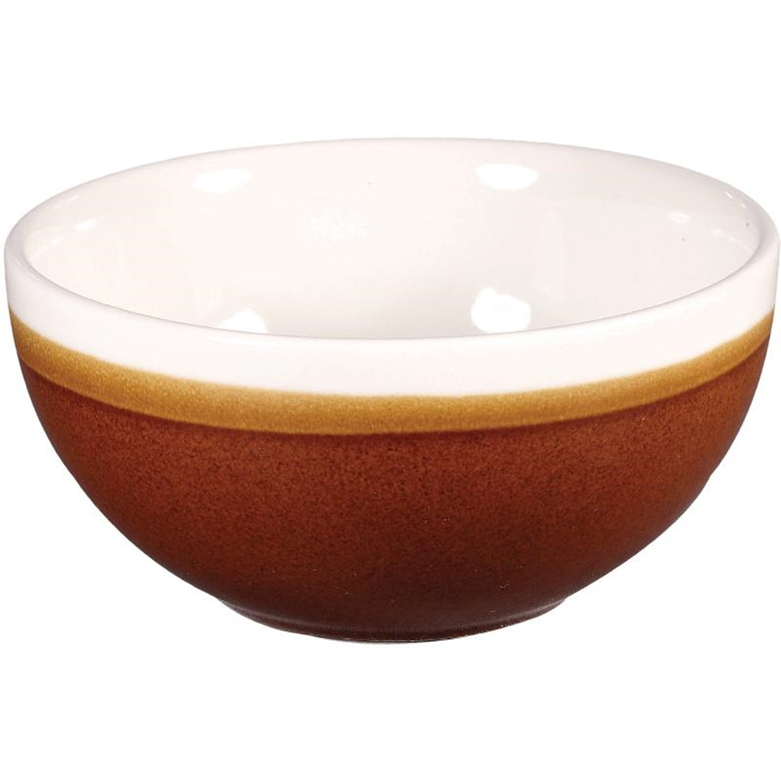Churchill Monochrome Soup Bowls Cinnamon Brown 455ml (12 Pack)