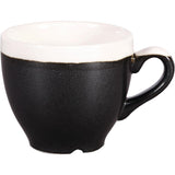 Churchill Monochrome Espresso Cups Onyx Black 89ml (12 Pack)