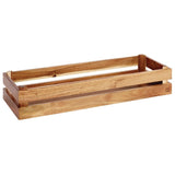 APS Superbox Buffet Crate Acacia GN2/4