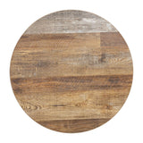 Bolero Pre-Drilled Round Table Top Urban Dark 600mm