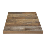 Bolero Pre-Drilled Square Table Top Urban Dark 700mm